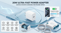 ZapVolt 20W Fast Charger – iPhone 15 USB-C Power Adapter